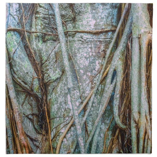 Strangler Fig Abstract Cloth Napkin (Front)
