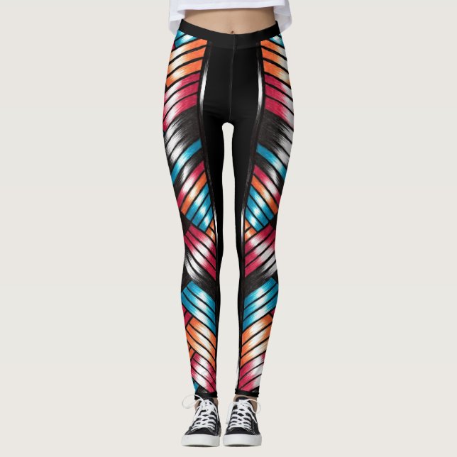 Strapped In Color Leggings (Front)