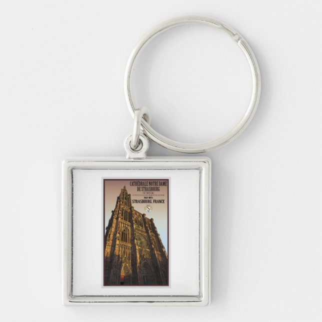 Strasbourg - Cathedral Notre Dame Keychain (Front)