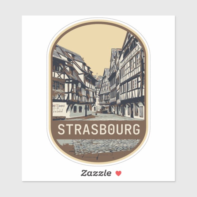 Strasbourg city France is my proud hometown Sticke Sticker (Sheet)