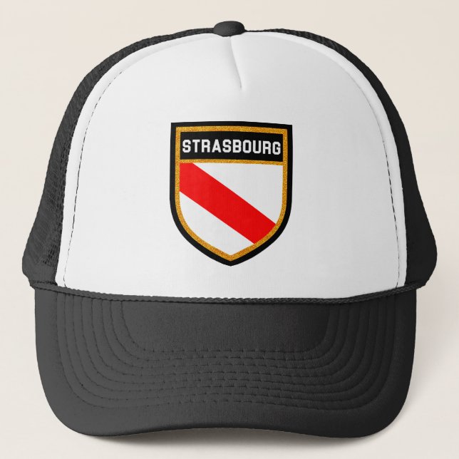 Strasbourg Flag Trucker Hat (Front)
