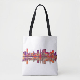 Strasbourg France Skyline Tote Bag