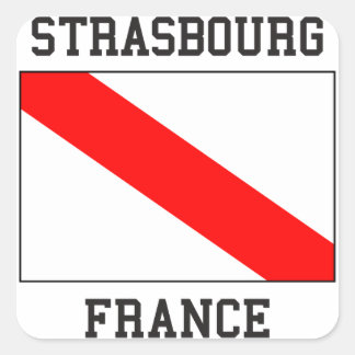 Strasbourg France Square Sticker