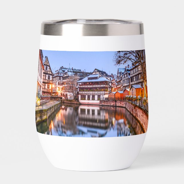 Strasbourg France Thermal Wine Tumbler (Back)