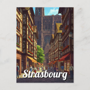Strasbourg France Travel Postcard