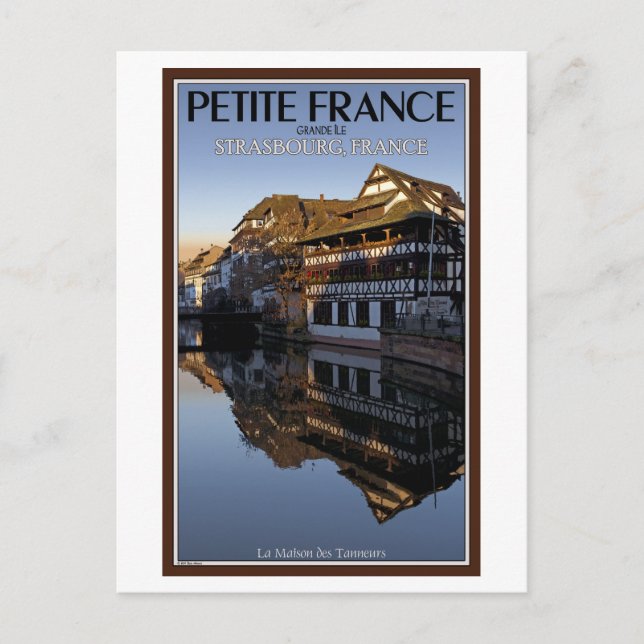 Strasbourg - Ill River Reflections Postcard (Front)