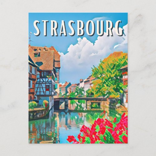 Strasbourg Photo Vintage Postcard