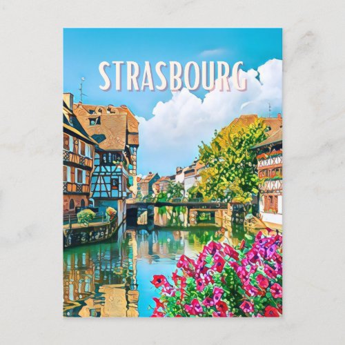 Strasbourg Photo Vintage Postcard