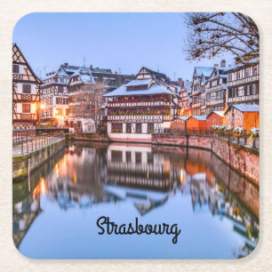 Strasbourg Square Paper Coaster