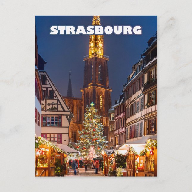 Strasbourg The Capital of Christmas Postcard (Front)