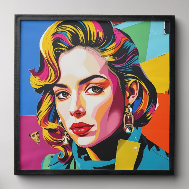 “Strasha” - Gloss Pop Collage Dream Peel And Stick Photo Tile (Front Set)