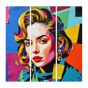 “Strasha” - Gloss Pop Collage Dream Triptych