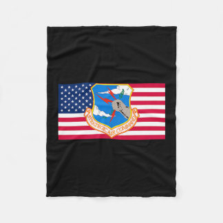 Strategic air command sac cold war veteran flag us fleece blanket