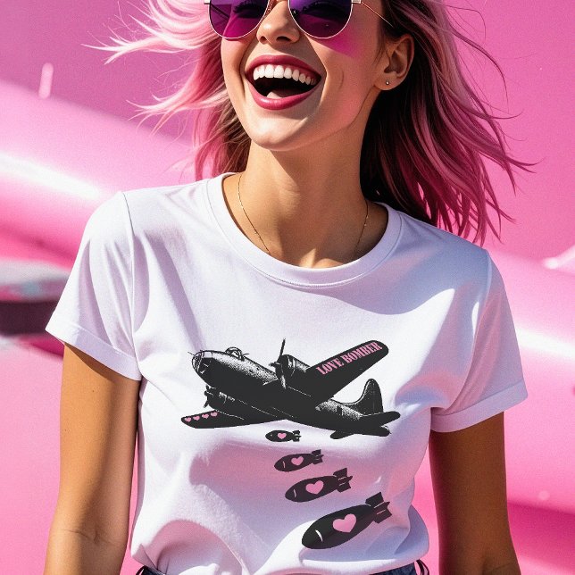 Strategic Love Bomber Pink Details T-Shirt (Creator Uploaded)
