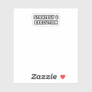 Strategy Execution Business Mindset Success Focuse Sticker