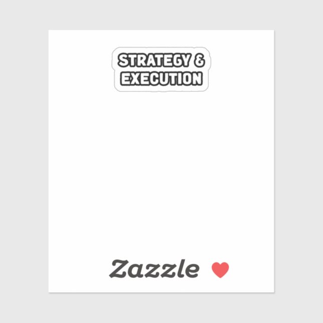 Strategy Execution Business Mindset Success Focuse Sticker (Sheet)