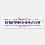 [ Thumbnail: Stratford-On-Avon - My Home - England; Hearts Bumper Sticker ]