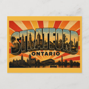 Stratford Ontario Theater Town Postcard
