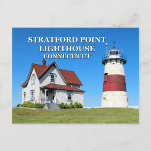 Stratford Point Lighthouse, Connecticut Postcard