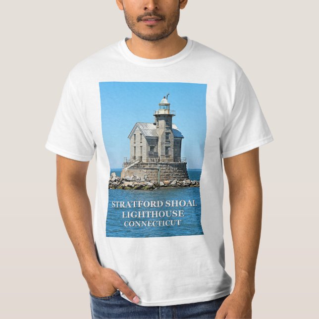 Stratford Shoal Lighthouse, Connecticut T-Shirt (Front)