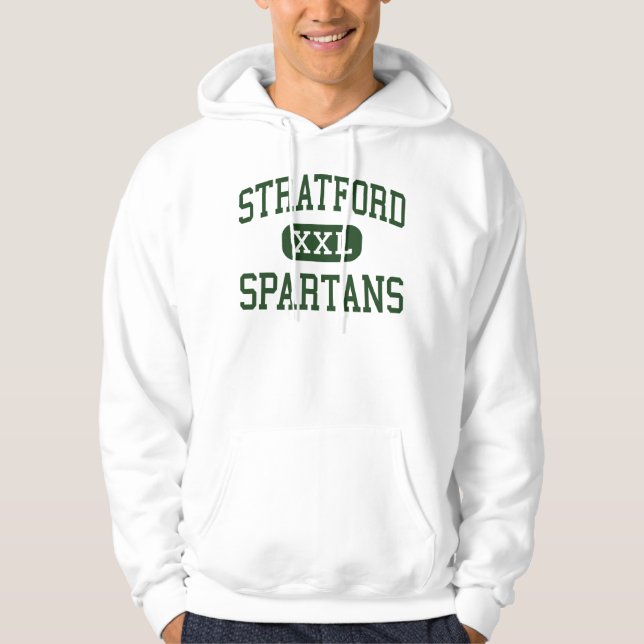 Stratford - Spartans - High School - Houston Texas Hoodie (Front)