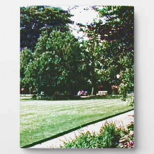 Stratford-upon-Avon England Garden snap-28838 jGib Plaque