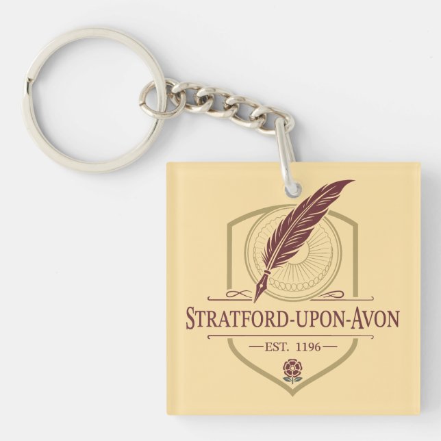 Stratford-upon-Avon England Keychain (Front)