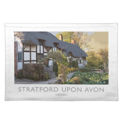 Stratford upon Avon Railway Poster Cloth Placemat