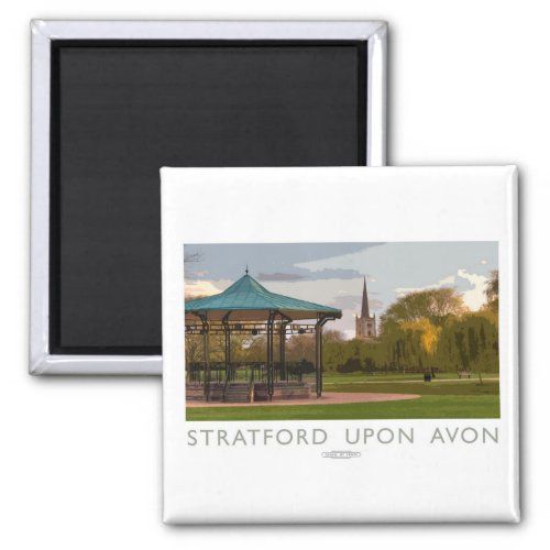 Stratford upon Avon Railway Poster Magnet