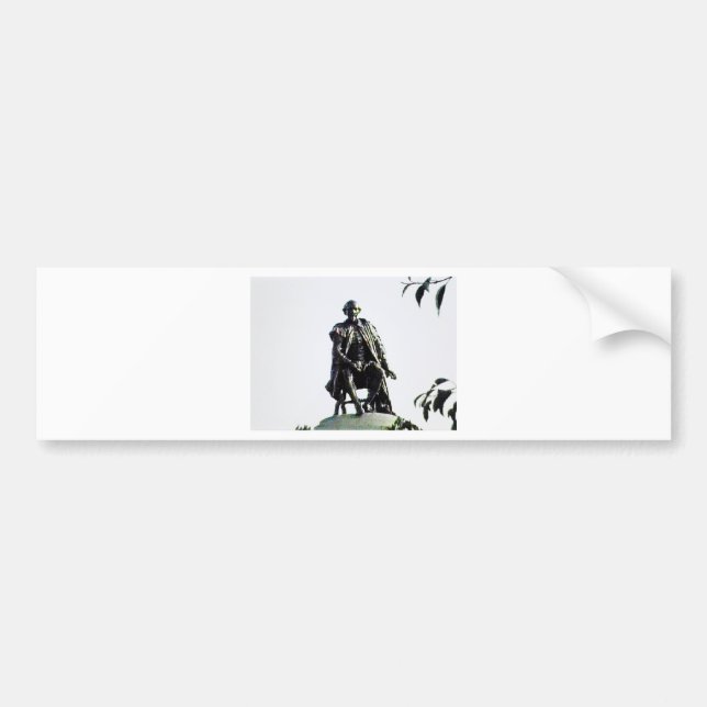 Stratford-upon-Avon Shakespeare Statue jGibney Bumper Sticker (Front)