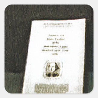 Stratford-upon-Avon Shakespeare's Artifacts2 jGib Square Sticker