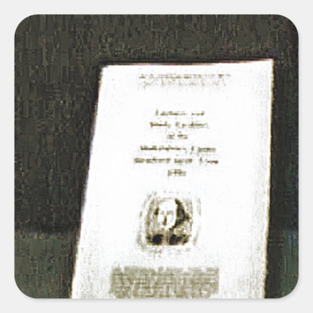Stratford-upon-Avon Shakespeare's Artifacts2 jGib Square Sticker (Front)