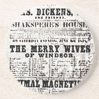 Stratford-upon-Avon Shakespeare's Artifacts3 jGib Sandstone Coaster