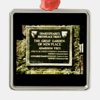 Stratford-upon-Avon Shakespeare's Birth jGibney Metal Ornament