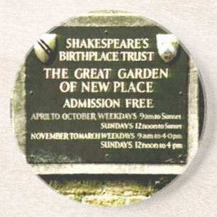 Stratford-upon-Avon Shakespeare's Birth jGibney Sandstone Coaster