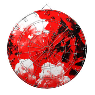Stratford-upon-Avon White Flowers In The Red jGibn Dartboard