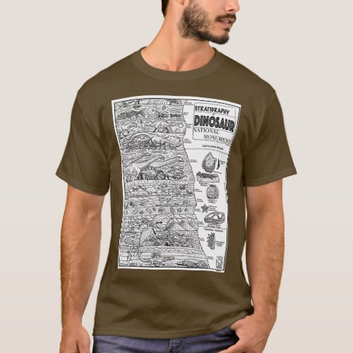 Stratigraphy of Dinosaur National Monument T_Shirt