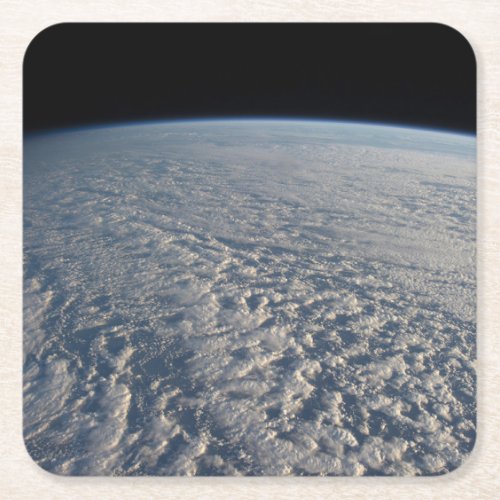 Stratocumulus Clouds Above The Pacific Ocean Square Paper Coaster