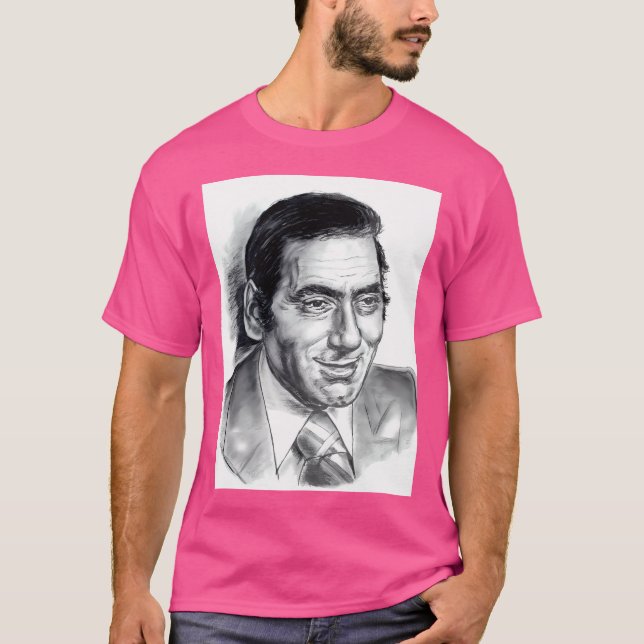 Stratos Dionysiou Portrait Drawing T-Shirt (Front)