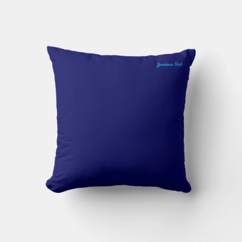 Stratos Vibrant Blue Coastal Style _  Throw Pillow