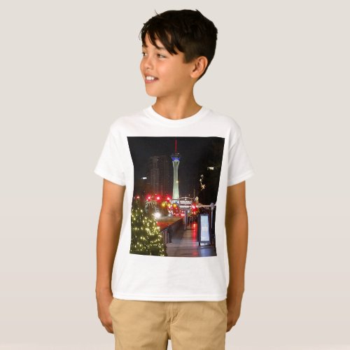 Stratosphere Tower Las Vegas 3 Kids T_shirt