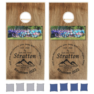 Stratton Family Reunion 2022 Cornhole Set