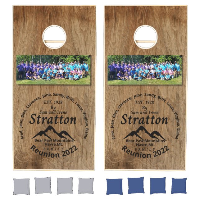 Stratton Family Reunion 2022 Cornhole Set (Set)