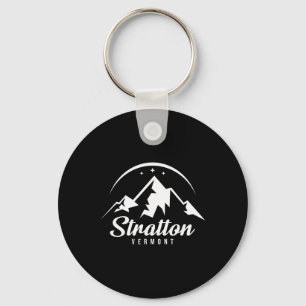 Stratton Vermont Ski Resort Skiing Snowboarding Keychain