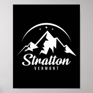 Stratton Vermont Ski Resort Skiing Snowboarding Poster