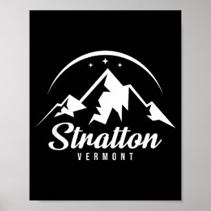 Stratton vermont ski resort skiing snowboarding poster