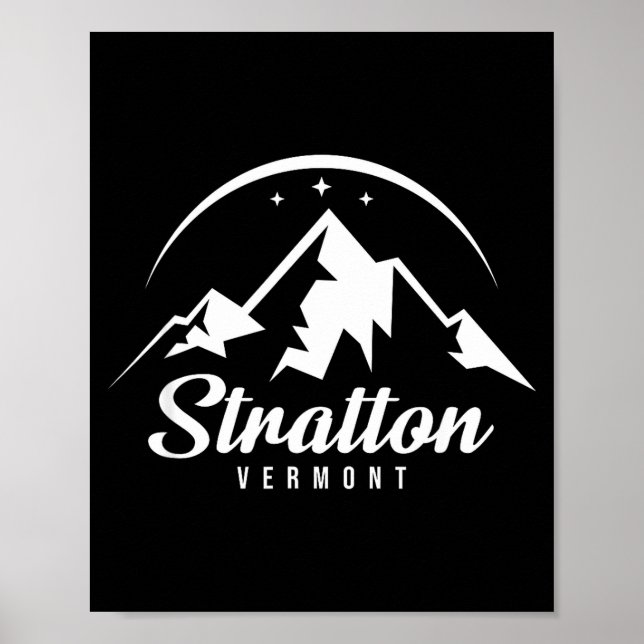 Stratton vermont ski resort skiing snowboarding  poster (Front)