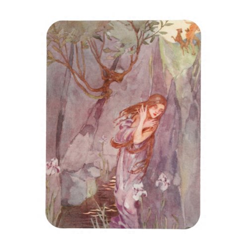 Strattons Echo  Narcissus Vintage Illustration Magnet