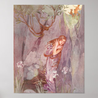 Stratton's Echo & Narcissus Vintage Illustration Poster