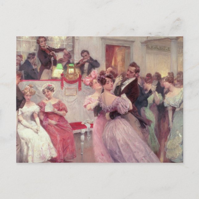 Strauss and Lanner - The Ball, 1906 Postcard (Front)